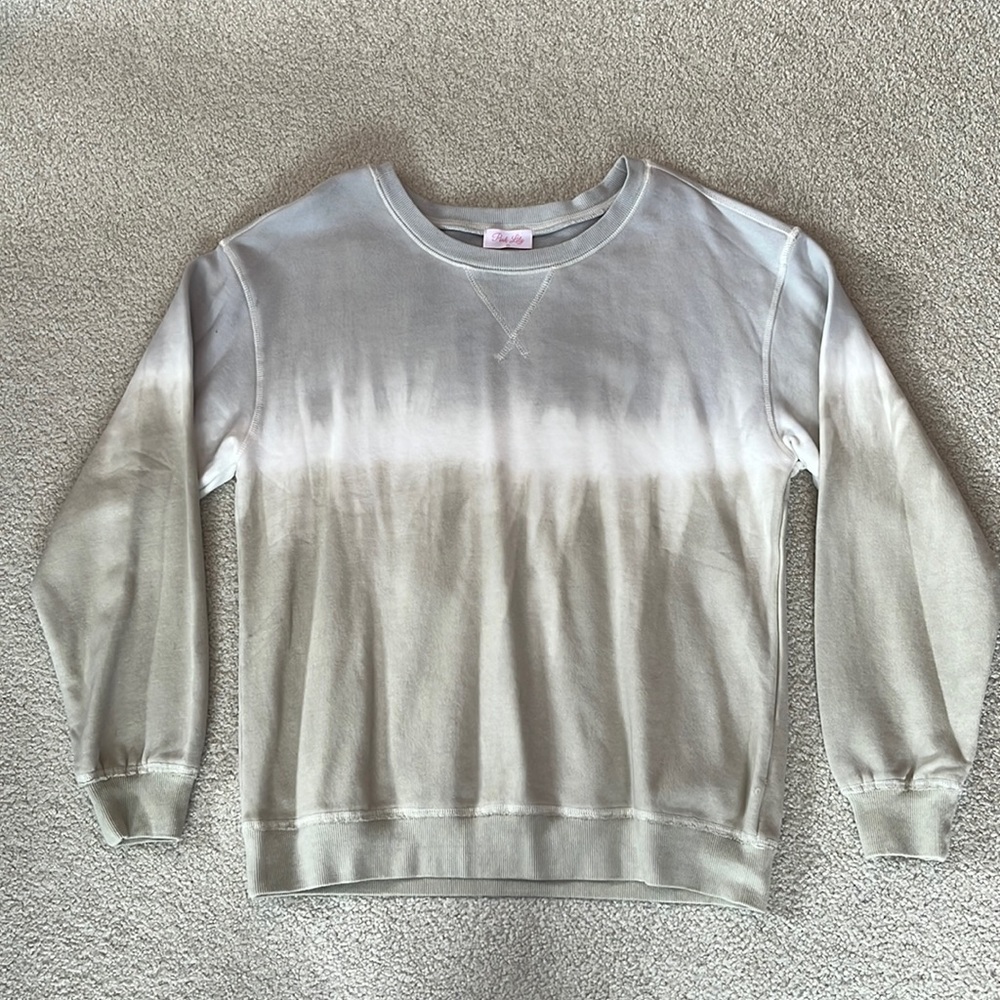 Pink Lily tie dye crewneck